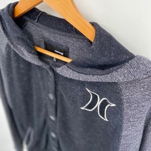 Hurley Letterman Snap Front Hoodie